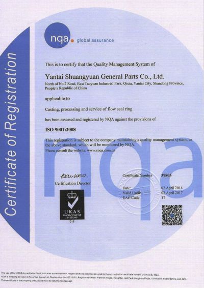 CERTIFICATION -SYS ISO9001 -2021